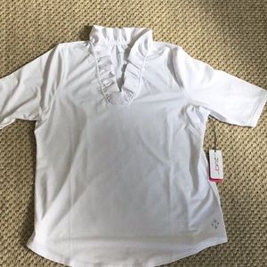 Jofit White Golf Shirt